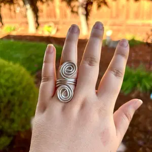 Handmade Wire Spiral Rings