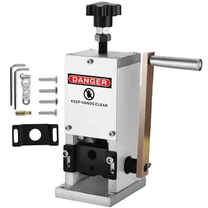 VEVOR Manual Wire Stripping Machine 0.06-0.98 inches, Summervibes,Summervibes, Wire Stripper Machine with Hand Crank Portable, Wire Stripping Tool Aluminum Construction,for Scrap Copper Recycling