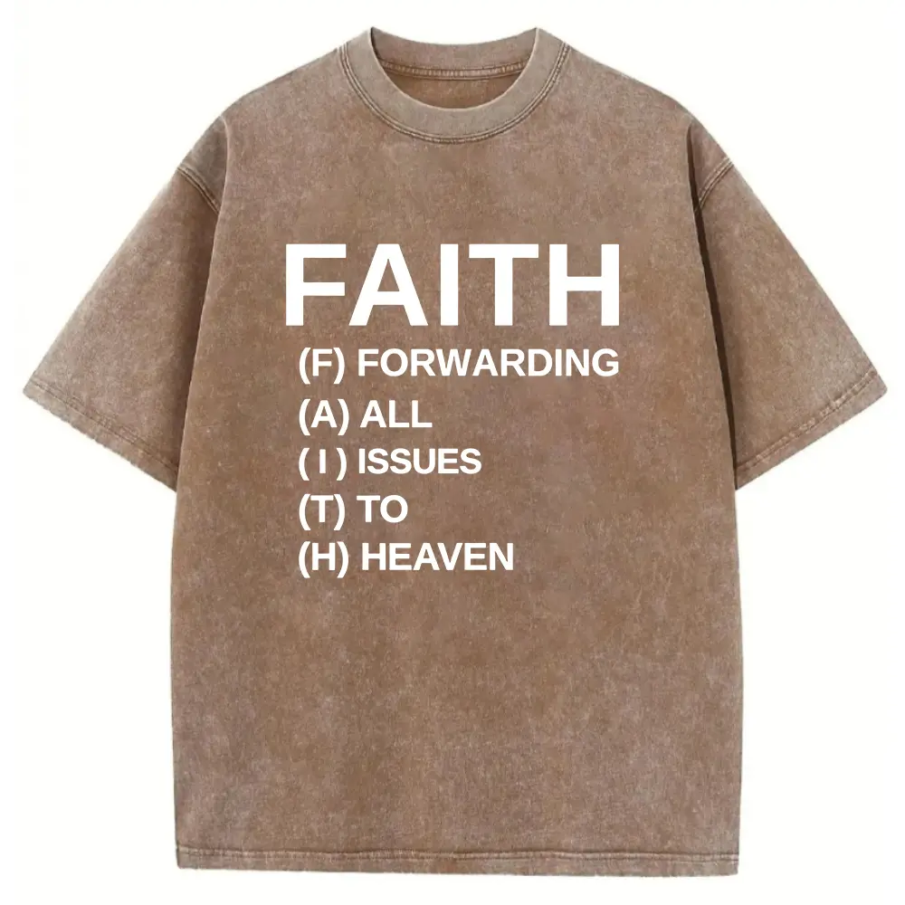 Washed T-shirt-Coffee