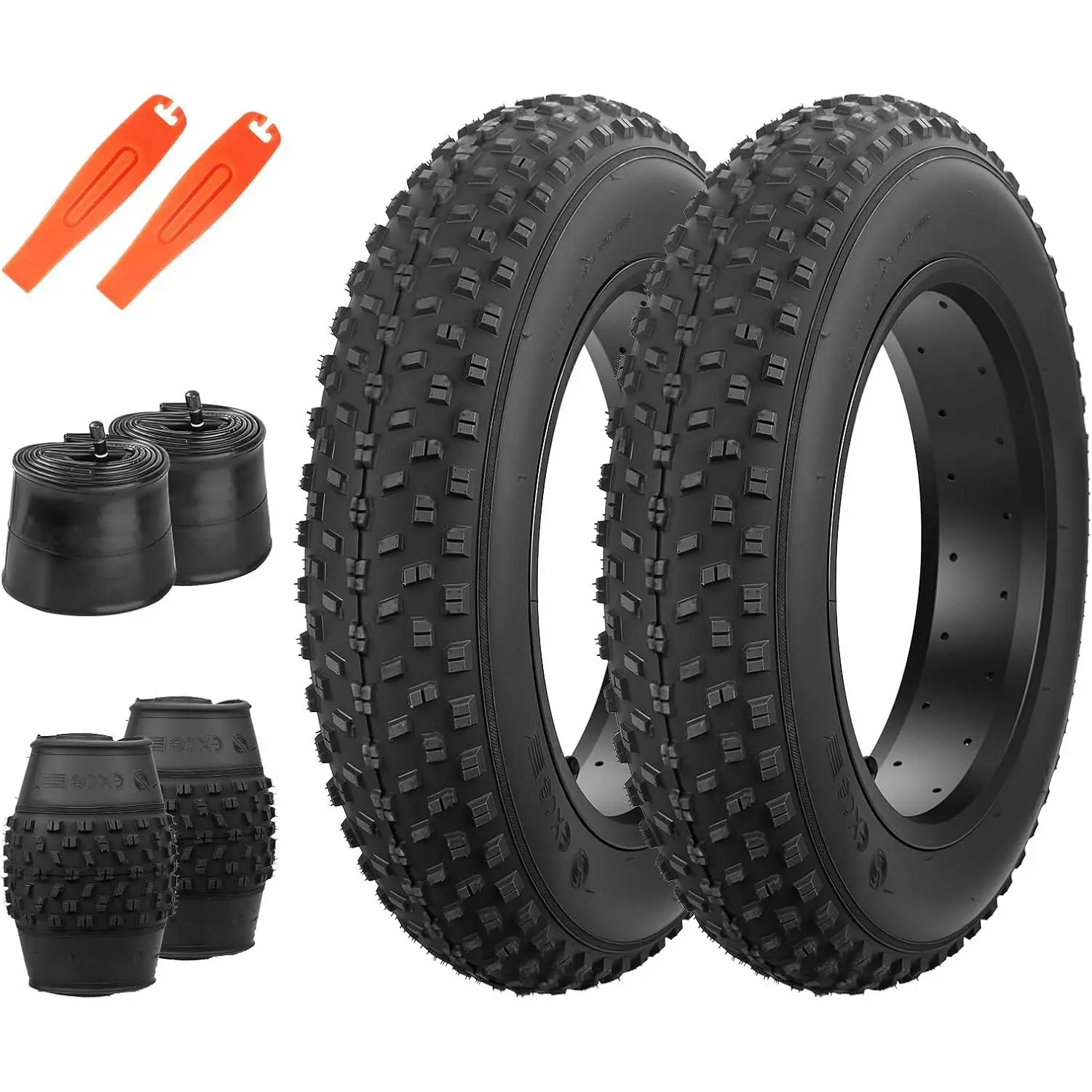 Ebike Fat Tire - Multi Sizes 16/18/20x4.0 Foldable E-Bike Tire, High-Density Material, Reinforced Layers, Deep Rugged Tread, Anti-Slip Grip, Shock Absorption, Compact to Store, Easy to Install, Reduced Puncture Risk, Sturdy for Daily Use