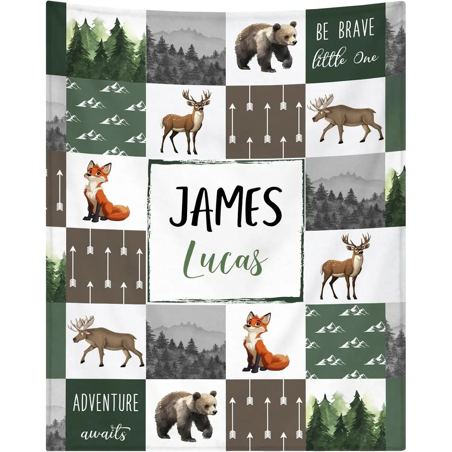 Personalized Custom Traditional Art Print Blanket - 100% Polyester, Soft, Breathable, Durable, Wrinkle-Resistant, Multi-Size Bedding, Machine Washable, Ideal for Christmas Gifts & Home Office Use