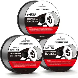 .035" Flux Core Welding Wire, 2-Pound Spool Gasless MIG Wire for MIG Welder, Ideal for Outdoor Windy Conditions, Farm Yard Maintenance, Home DIY Fence Repair (3-Pack)