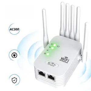 New Faster WiFi Extender Booster with 6 Antennas, 2 Ethernet Port,Coverage up to 11000 sq.ft, Long Range WiFi Repeater Wireless Router Amplifier,1-Tap Easy Setup, Wireless Signal Repeater