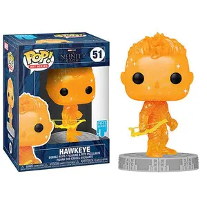 Funko Pop! Hawkeye Art Series, The Infinity Saga, No Stack 51 Vinyl Figure in PopShield Protector
