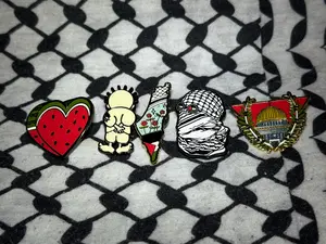 Metal Palestine Enamel Pins with Rubber Clutch - Accessory for Your Solidarity and Support