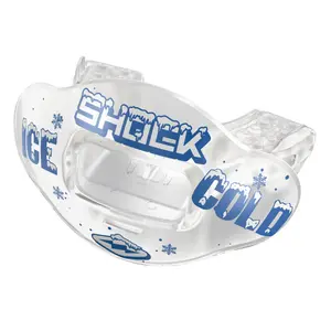 Shock Doctor Ice Cold Max AirFlow Football Mouthguard - Extra Large Breathing Channel, Full Protection, Ultimate Comfort, No Boiling Instant Fit