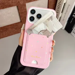 2-in-1 Card Holder Phone Case Compatible with iPhone 17 Pro Max, 16E, 15 Pro, 14 Plus and 13 Air. This shockproof protective case features durable protection and a secure grip design, perfectly suited for daily use.