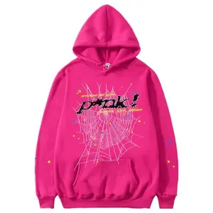 Y2K Hip Hop Spider Hoodie For Men ,Stylish Spider Pattern Pullover With Pockets