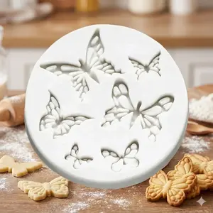 Silicone Butterfly Fondant Mold for Cake Decorating - High-Temperature Non-Stick 3D Chocolate Tool - Ideal for Creative Desserts, DIY Sweets, and Parties - Space-Saving Baking Essential