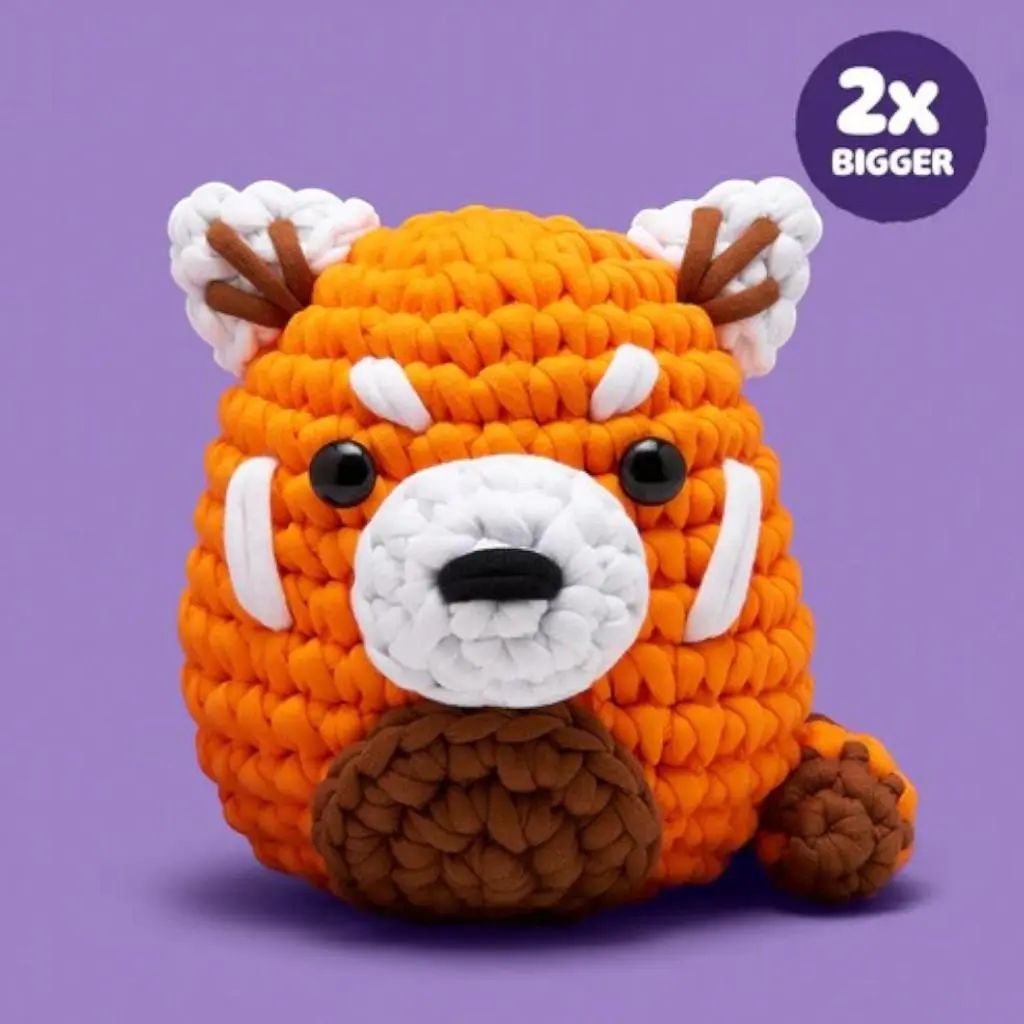 The Woobles Extra Squeezy Beginner Crochet Kit | Soli the Red Panda