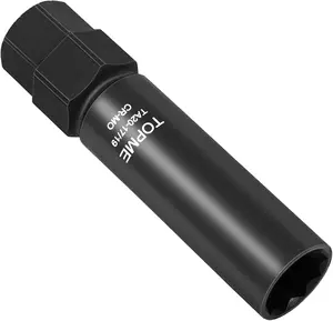 【Mother's  Day】TOPME 10 Spline Lug Nut Socket, Replacement for TA20-17/19,Compatible with Bimecc 10 Spline Lug Key,for Removing 10 Point Lug Nut Key for Truck Large SUV with 13/16 and 7/8 Hex Drive,CR-MO (Ta20 17-19)