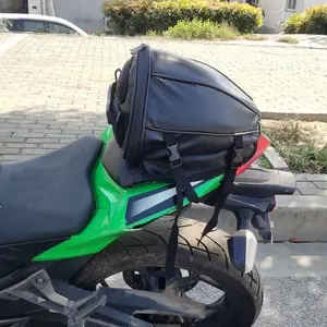 Waterproof Motorcycle Tail Bag, Motorcycle Accessories, Large Capacity Multi-Functional Storage Bag, Lock Design, Essential for Cycling Travel