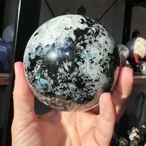 Large Indian/rainbow moonstone crystal sphere 1