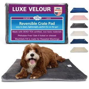 Pet Dreams Dog Crate Pad - Washable Kennel Mat, Crate Pads for Dog Cages, Non-Toxic, Flat Indoor Cat Bed, Fits iCrate 18, 24, 30, 36, 42, 48 Inches