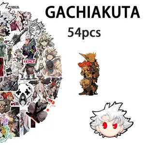 54 Pcs Ghost Stickers for Backpacks, Pencil Cases, Keychains, Decorative Decals, Perfect for Kids & Adults, Fun Party Favors, Anime Design, Anime