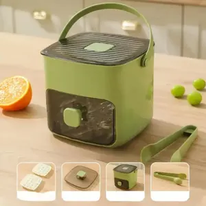 48-grid Ice Cube Mold, 1 Box Double Layer Ice Cube Maker with Lid & Storage Box, Ice Tray for Freezer, Kitchen Gadgets for Home Use, Ice Molds