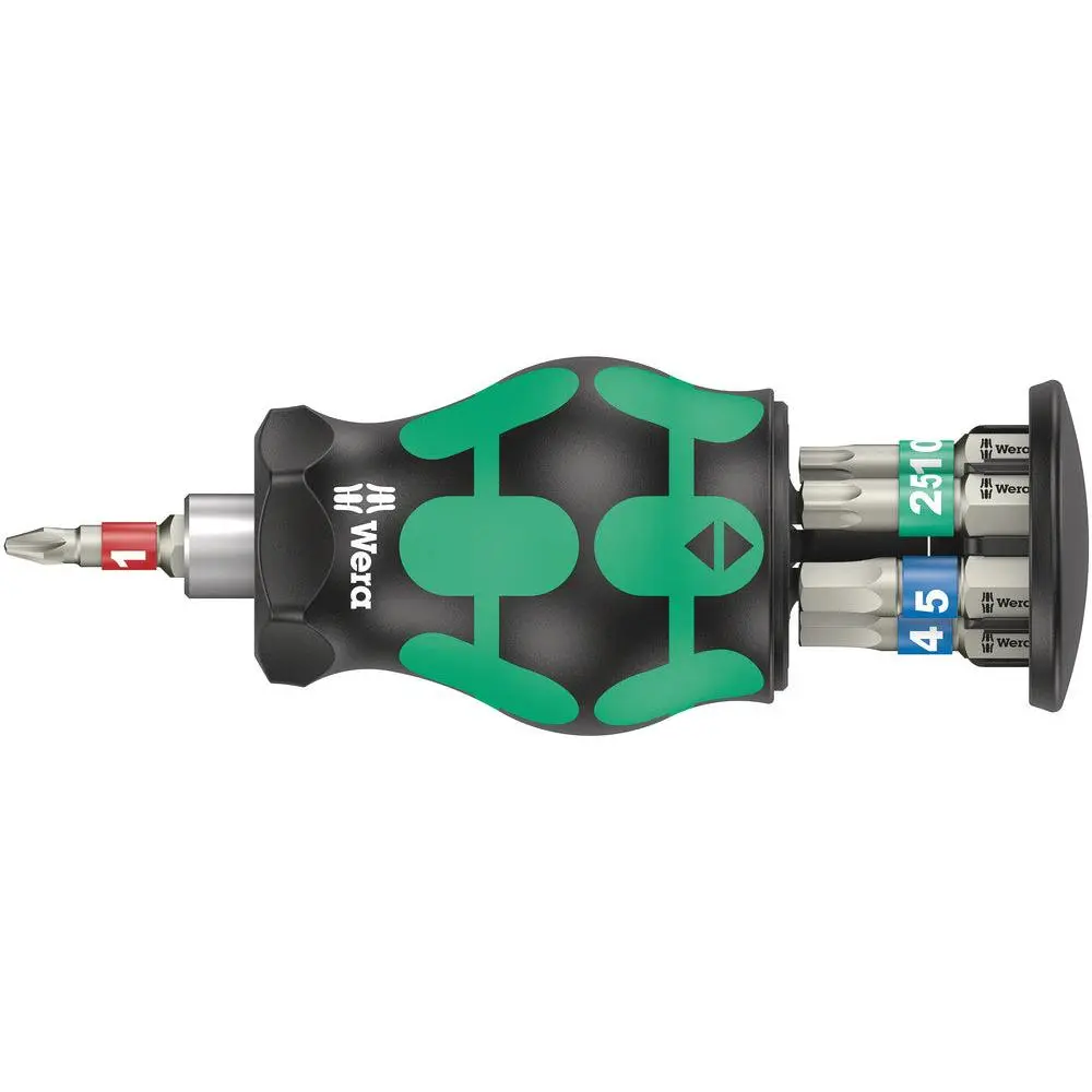 WERA 05004179001 BICYCLE SET 11 BITHOLDING SCREWDRIVER WITH MAGAZINE, STAINLESS