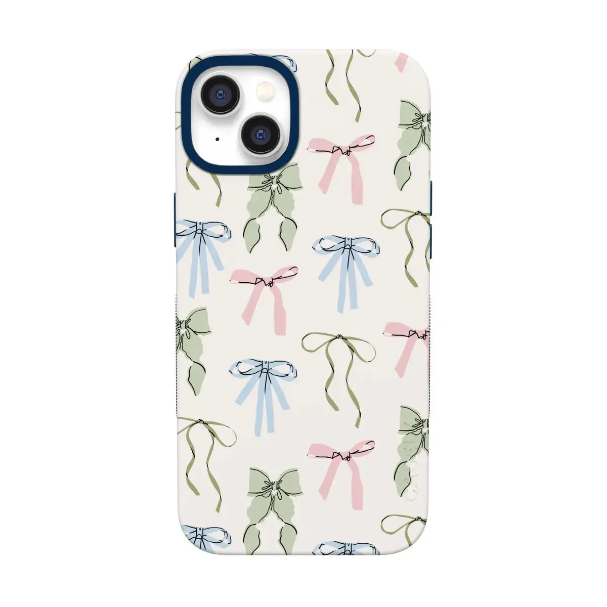 Casely iPhone 13 Case | Whimsy Girlie | Pastel Bows | Bold Protective Design | Compatible with MagSafe