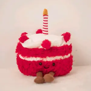 25cm Small Cake Plush Toy, Realistic Dessert Doll, Girl Birthday Gift, Home Decoration, Mother's Day Present, Graduation Gift