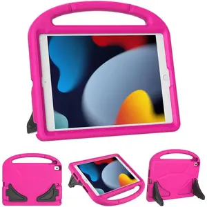 Case for iPad 10.2 & 10.5, Case for iPad 9th/8th/7th Generation 10.2 Inch 2021 2020 2019, Durable Shockproof Handle Stand Protective Cover for iPad Air 3rd Gen/Pro 10.5 Inch, Pink