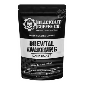 Brewtal Awakening Ground Coffee – Extra Strong, Dark & Intense – Perfect for Heavy Hitters, Early Missions & Hardcore Mornings