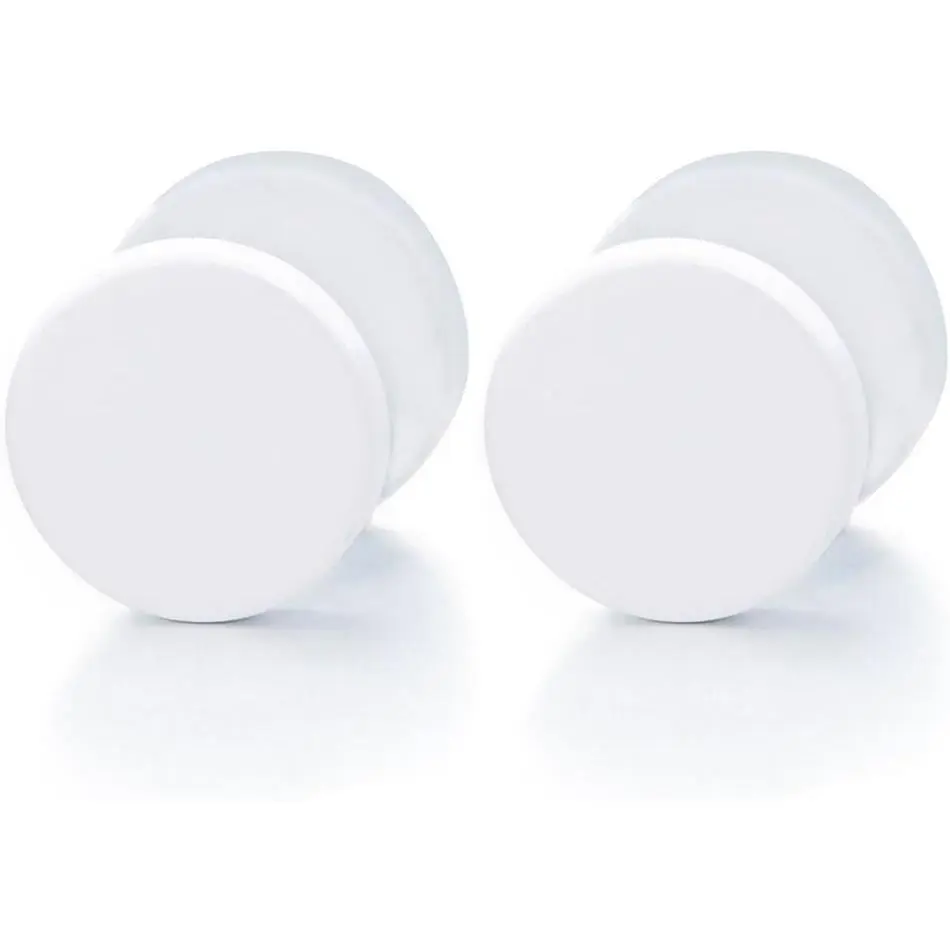 Screw Stud Earrings Men, Stainless Steel Cheater Fake Ear Plugs Gauges Illusion Tunnel
