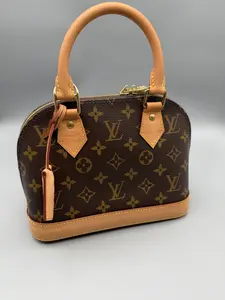 Pre-owned Louis Vuitton Coated Canvas Tote Bags Alma BB Monogram Canvas Handbag Compact BB Size, Durable Monogram Canvas, Versatile for Casual & Formal Occasions