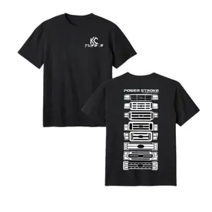 Power Stroke Turbo Diesel T-Shirt – KC Turbos Graphic Tee, Ford Front Grille Evolution Design, 100% Cotton Soft Feel, Vintage Car & Truck Shirt, Gift for Mechanics & Diesel Fans