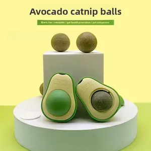 3Pcs |   Pet Supplies Cat Toys Avocado Catnip Balls Cat Toys Rotating Gall Fruit Catnip Balls Snacks