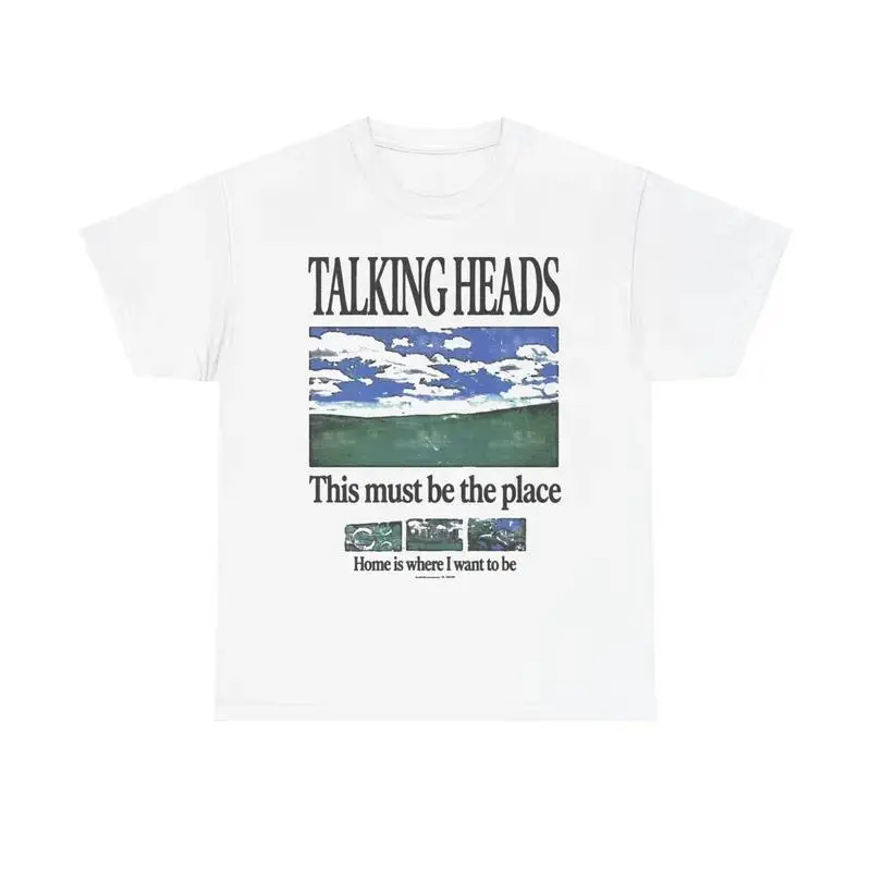 [Graphic Tee]Talking Heads Graphic T-Shirt,This Must Be the Place Lyric Tee,Retro 80s Rock Inspired Shirt, Classic Album Lyric Graphic Unisex T-Shirt For Men Women good  graphic  tees baggy  shirt