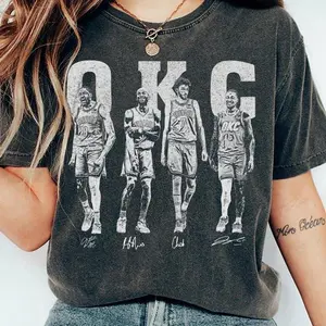 Shai Gilgeous Chet Holmgren Williams Basketball Comfort Colors T-Shirt, vintage SGA Shirt, OKC Oklahoma Thunder Basketball, Gift For Fan shirt
