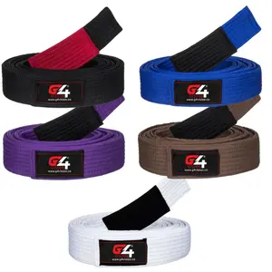 New G4 Brazilian Jiu Jitsu Belts BJJ Gi 100% Cotton MMA Kimono Belt A1 A2 A3 A4