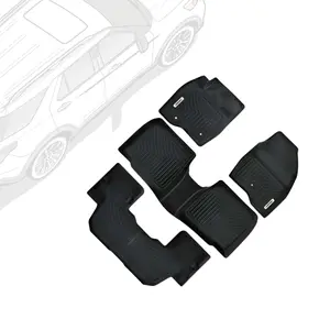 OEDRO TPE Floor Mats fits 2015-2019 Ford Explorer, All Weather, Waterproof