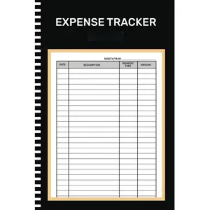 Expense Tracker Notebook: Daily Spending Tracker Bill Organizer Log Book, Budget Planner, Money Management Ledger Notebook for Personal or Small Business Use (105 Pages 6x9 Inches)