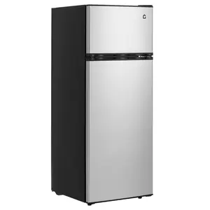 Garvee 7.5 Cu. Ft. Compact Refrigerator | Two Door Mini Fridge with Energy-Efficient & Quiet Operation | for Dorm, Office, Bedroom, Kitchen, Bar Use​ with Adjustable Shelves