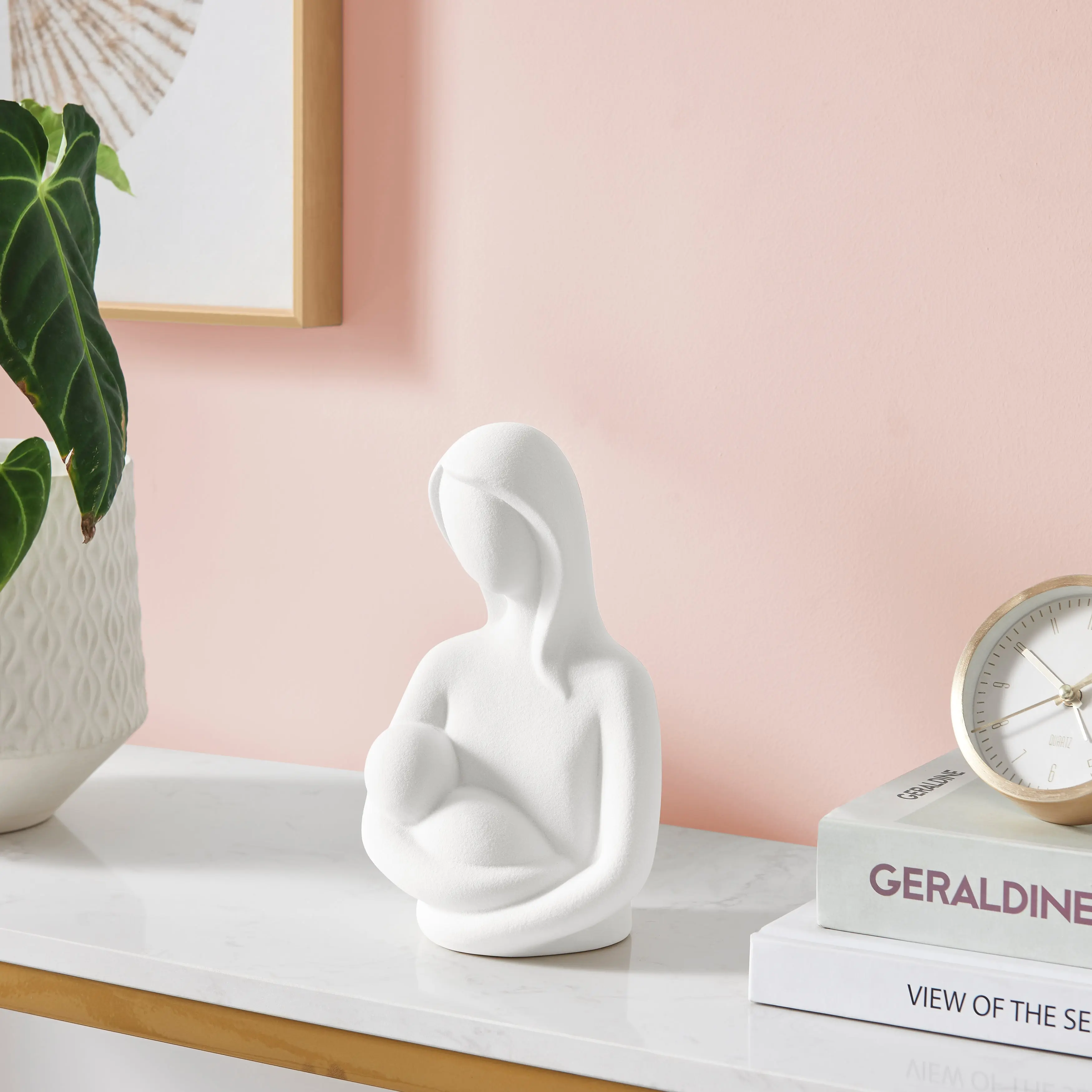 Hans Mother and Baby Ceramic Sculpture