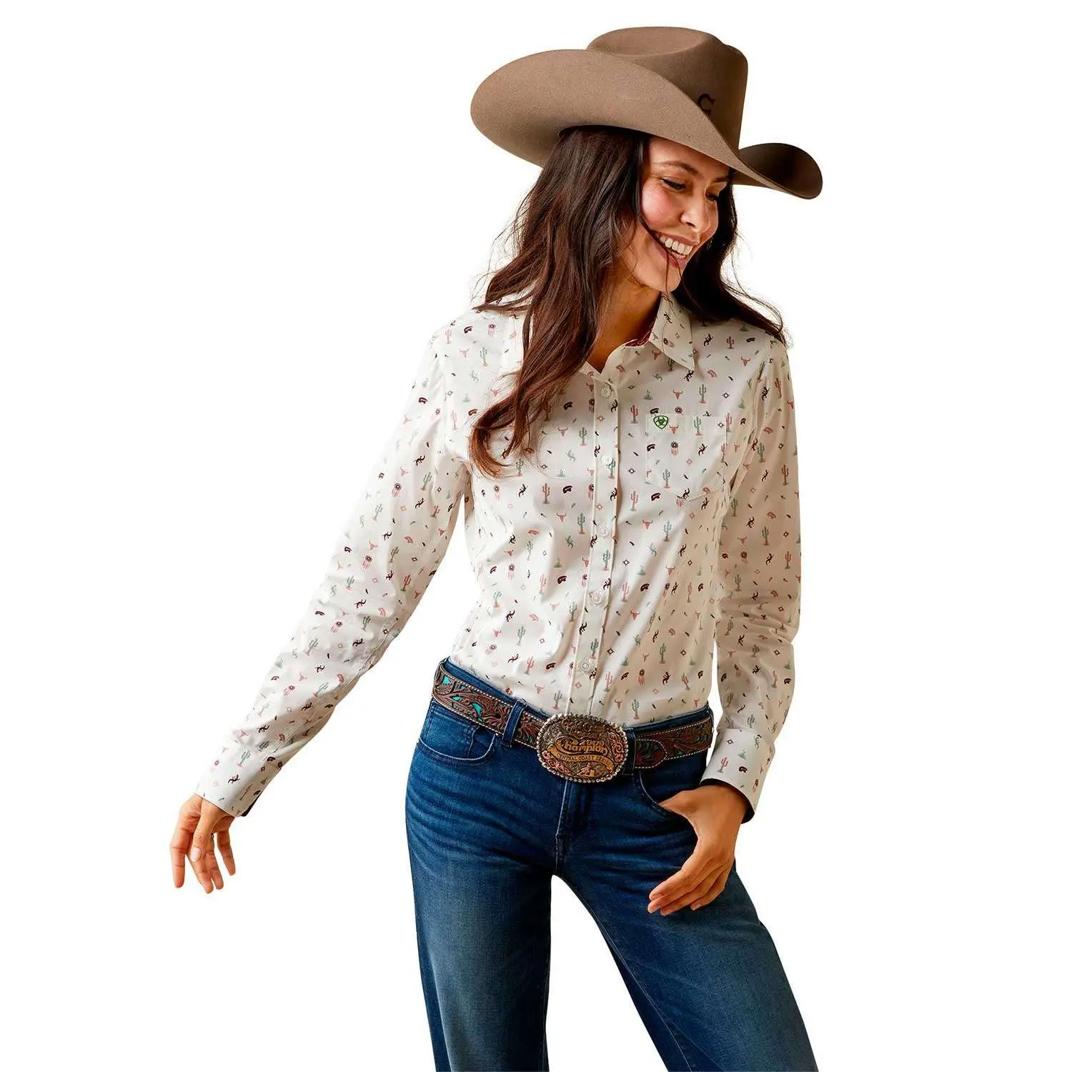 Ariat Dama Camisa Santa Fe Blanca 10044947