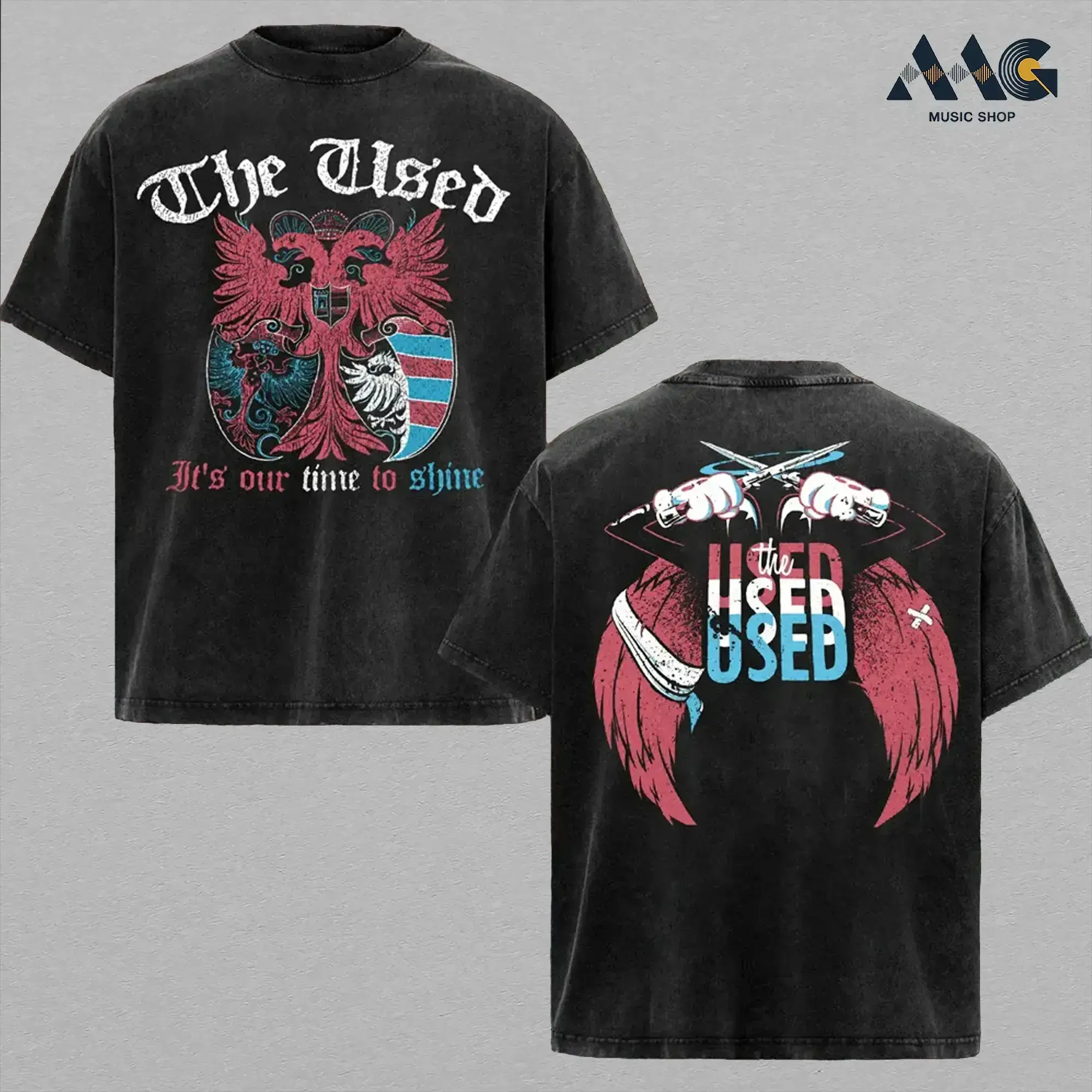 [COLLECTION] The Used T-Shirt, Retro Emo Post-Hardcore Band Tee, Heartbreak Chaos Graphic Tee, Early 2000s Screamo Alternative Rock Music T-Shirt, Unisex Oversize Heavy Metal Band Tee, Rock Music Gift for Men & Women