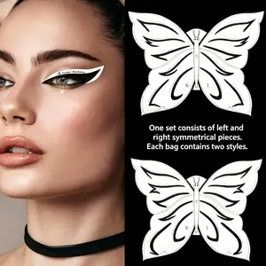 Butterfly Eyeliner Sticker, Eye Shadow Liner Helper, Makeup, Cosmetic, Eyeshadow, Non-Woven Fabric, Single Item, Silicone Frame Material