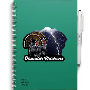 Thunder Chickens Sticker - Decorative Vinyl Sticker Couple Wild Turkey with Lightning Design, Laptop Phone Notbook Decals