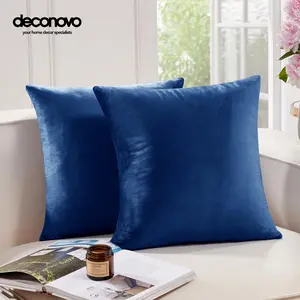 Pillow Covers, Decorative Throw Super Soft Plush Velvet Pillow Covers for Home, Sofa - Set of 2