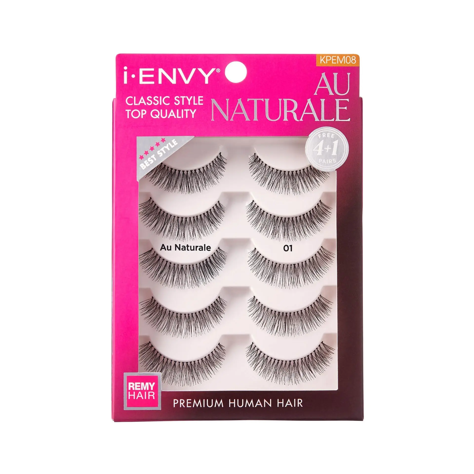 I-ENVY Au Naturale Premium Human Hair Strip Lashes Multi Pack I-ENVY Au Naturale Premium Human Hair Strip Lashes Multi Pack