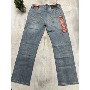 Rock and roll Denim X Light vintage wash relaxed fit straight leg jeans