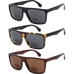 Bifocal Reading Sunglasses for Men and Women-Classic, Retro Style UV400 Sun Protection Outdoors Readers Eyewear +1.75