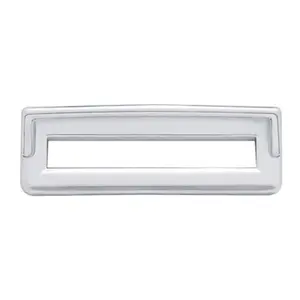 United Pacific Chrome Switch Label Covers with Visor for Freightliner Classic FLD - 6-Pack Injection-Molded Plastic with Bright Chrome Plating