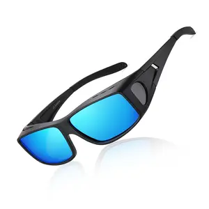 RMMEEY Fit Over Glasses Sunglasses for Women Men Polarized Oversized Sun Glasses for Prescription Glasses UV400 Protection TR90 Frame Anti-Scratch TAC Lenses