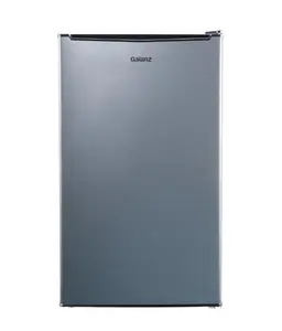 Galanz 3.3 Cu ft One Door Mini Fridge, Estar, Stainless Steel Look, New
