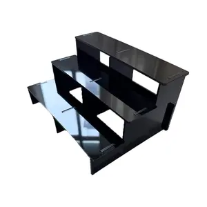 3 Layer Acrylic Display Stand, Display Risers Stand, Lightweight Insert Desktop Organizer, Easy Assembly Cosmetic Jewelry Perfume Rack, Modern Structure