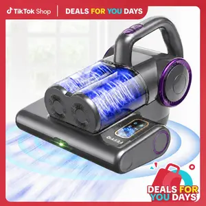 FEPPO Mattress Vacuum Cleaner with UV-C light,for Dust Mites Removal,  Bed Vacuum with Powerful Suction for Deep Cleaning of Beds, Sofas, and Upholstered Furniture summerwins
