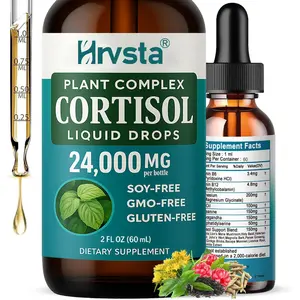 Cortisol Supplement for Women - 19-in-1 Liquid Cortisol Supplement w/Ashwagandha Magnesium L-theanine Phosphatidylserine Herbs - High Absorption Hormone Balanced for Women Drops - Sleep Focus, Non-GMO